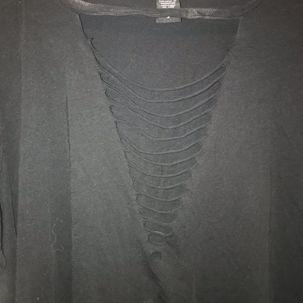 Torrid Size 2 Ladder Slash Tee Plus Size - image 3